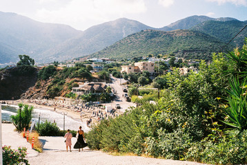 Streets of Bali village. Crete