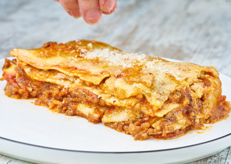 Lasagna al forne homemade fresh