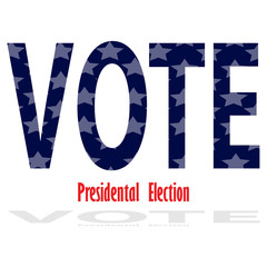 Obraz premium Election day banner