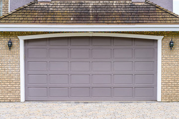 Garage door in Vancouver, Canada.