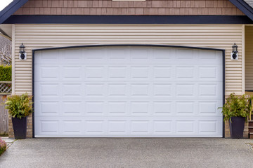 Garage door in Vancouver, Canada.