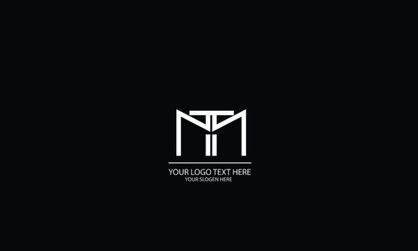 MT TM M T abstract vector logo monogram template