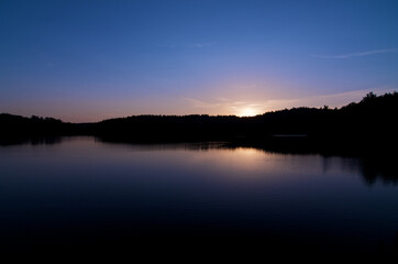 Fototapeta premium Sun rising in northern Ontario
