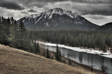 Railroad in the Rockies