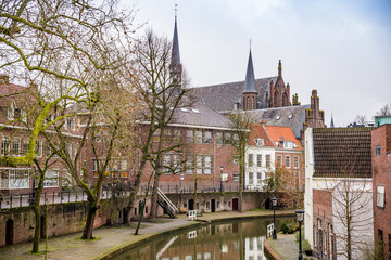 Utrecht, Netherlands - January 06, 2020. Old neo gothic church Martinuskerk rebuilded for living