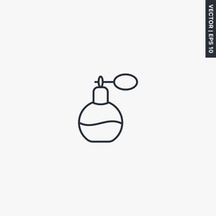 Perfume, linear style sign for mobile concept and web design