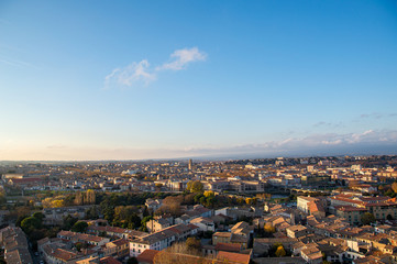 Fortified medieval city of Carcassonne in France.