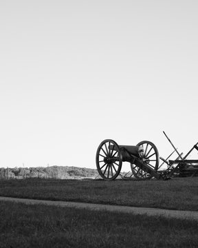 Confederate Cannon Near Pickett''s Charge