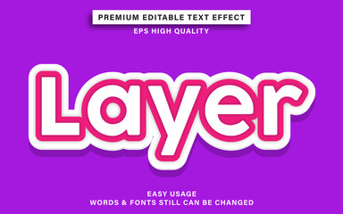 layer text effect