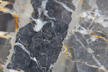 Gold yellow and white patterned natural of dark gray marble pattern texture for design product. Abstract marble background.