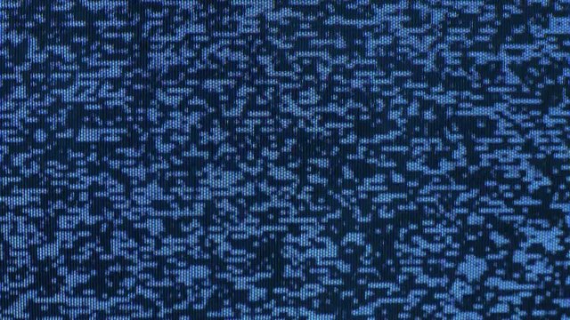 Video display with constant glitching. VHS defects, TV noise, monitor artifacts, real glitches.