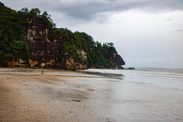 Bako National Park. Beautiful coastline in Kuching, Borneo Island. vacation holiday concept...