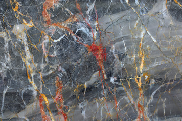 Natural patterned structure of dark gray marble pattern (Russia Gold) texture for design.