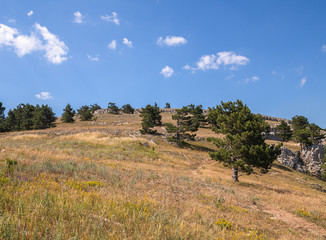 Natural landscape on Ah-Petri mountain in Crimea