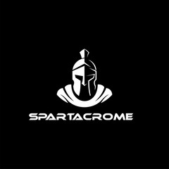 helmet spartan logo icon vector modern