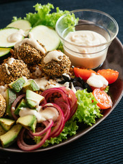 Falafel Ball Dinner Salad