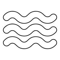 Washable particularly resistant Designation on the wallpaper symbol icon outline black color vector illustration flat style image