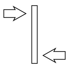 Offset image pattern Designation on the wallpaper symbol icon outline black color vector illustration flat style image