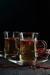 Goji berry tea, to normalize metabolism, antioxidant. Contributes to weight loss