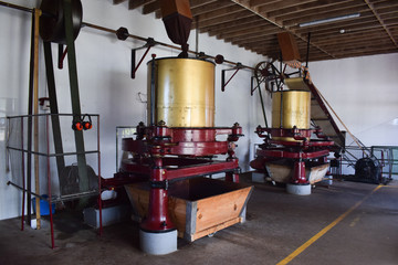 Fototapeta na wymiar Tea factory inside, equipment and process, Sri Lanka 