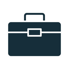 portfolio briefcase documents silhouette style