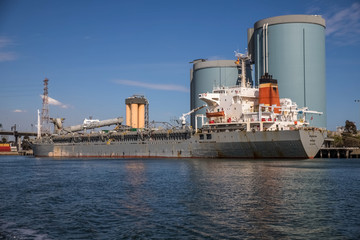 Fototapeta premium cargo ship in the port
