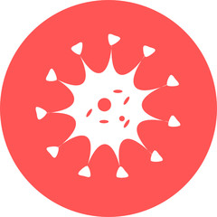 Bacteria, Microbes and Virus, sign and symbols in flat design health with elements for mobile concepts and web apps. Collection modern infographic logo and pictogram. Corona Virus Vector icon. 