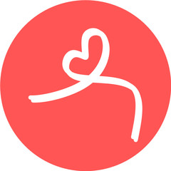 Heart shape vector. Love illustration. Hand drawn design for card background. Web icon, symbol, sign. Romantic wedding invitation. Art sketch. Red graphic drawing isolated on white. Heart logo