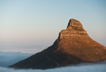 Lions Head mountain at sunrise