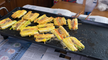 korean skewer pancakes(jeon)