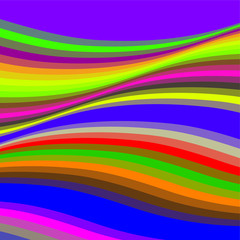 Stripe Wave Vector Colorful Background Pattern Illustration