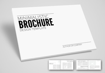 Minimal Design Business Horizontal Brochure Layout