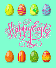 Happy Easter greeting card