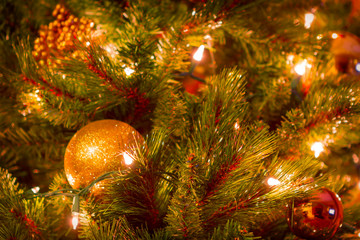 Obraz na płótnie Canvas Christmas Tree decorations.
