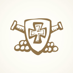 Coat of arms. Vector drawing