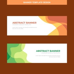 Banner Vector Template Background Modern Web Design Horizontal