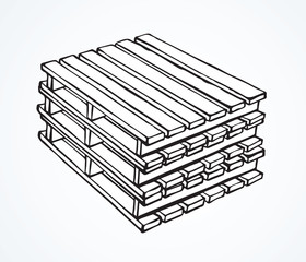 Pallet. Vector drawing