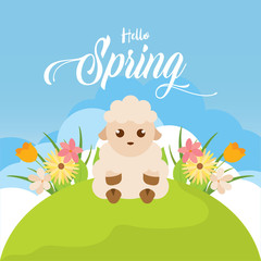 Fototapeta premium Hello spring landscape
