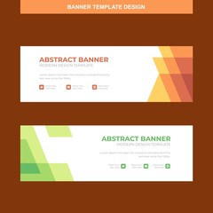 Banner Vector Template Background Modern Web Design Horizontal