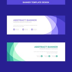 Banner Vector Template Background Modern Web Design Horizontal