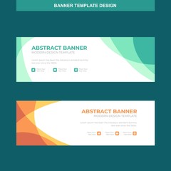 Banner Vector Template Background Modern Web Design Horizontal