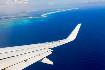 Aerial view of the Gulf of Mexico.