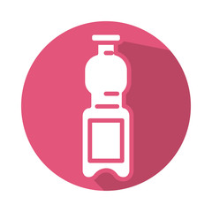plastic bottle water block style icon