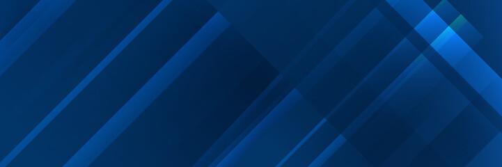 Dark blue background with abstract graphic elements for wide banner.