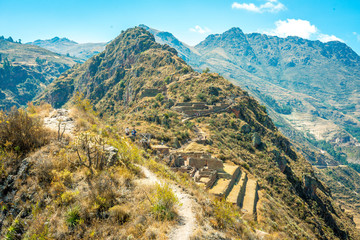 Old Pisac ruins in Peru