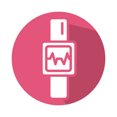 smartwatch with cardiology app block style