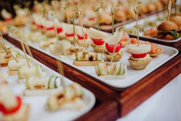 appetizers on a table
