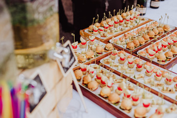 appetizers on a table