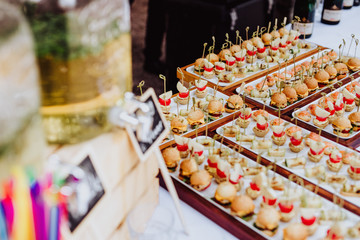 appetizers on a table
