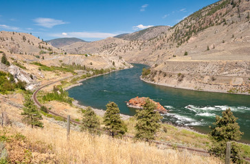 Beautiful mountain river.